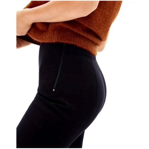Everlane Women’s 18 Black High Rise Bi-Stretch Work Pant Stretch Ankle Size Zip - Picture 2 of 15